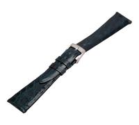 Morellato 20mm Dark Blue Crocodile Leather Watch Strap with Stainless Steel Pin Buckle A01U2212052062CR20