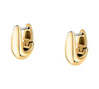 Morellato Women's Earrings in Golden Steel, Creole Collection, Oval Shape - SAUP18