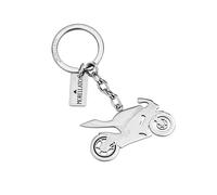 Morellato Men's Key Ring in Steel, Motorcycle, Racing Collection, Gift Ideas - SU8302