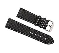 Morellato Men's Watch Strap, Sport Collection, mod. Biking, Made of Genuine Calfskin Leather - Carbon Fiber Effect - A01U3586977