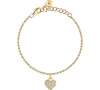 Morellato Talismani Hanging Crystal Heart Gold Tone Bracelet 16-19cm