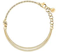 Morellato Torchon Crystal Snake Chain Gold Tone Bracelet 15-19cm