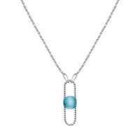 MORELLATO Womens Necklace 1930 SATP16 Stainless Steel Cat Eye Blue