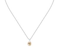 Morellato Women's Necklace in 925% Recycled Silver with Pearl, PERLA Collection, Gift Ideas for Mom