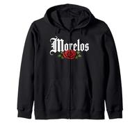 Morelos Mexico Rose Mexican Morelenses Mexicana Latina Mujer Zip Hoodie