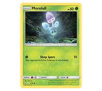 Morelull 3/18 Common Pokemon Card (Detective Pikachu) + 1x TitanCards® Toploader