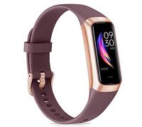Moremore Fitness Tracker with 24/7Heart Rate, Blood Pressure, Sleep Tracking, Calorie, Activity Tracker with 1.1" AMOLED Color Screen, Waterproof Step Tracker for Android iPhones Women Men (Bordeaux)