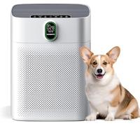 MORENTO Air Purifiers for Bedroom Home Large Room up to 1076 Sq Ft with PM 2.5 Air Quality Sensor, Remove the Pet Hair, Dust, Smoke, Air Cleaner Sleep mode 24db, White, 1 Pack
