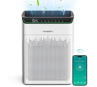 MORENTO Air Purifier for bedroom Home 157㎡ with PM2.5 Air Quality Monitor, Smart Wi-Fi and Alexa Control,HEPA Air Cleaner for Pet Dander Dust Pollen Smoke Odor 23dB, Auto Mode 1 Pack
