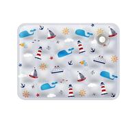 MORENTSU Cats Dogs Pet Cooling Mat For Summer Breathable Comfortable Ice Silk Pet Ice Pad Water Washed Portable Dog House For Sofa Floor(Ocean and Sky Grey,30X40CM for 0-2.5KG)