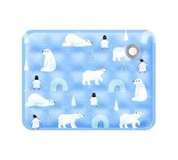 MORENTSU Cats Dogs Pet Cooling Mat For Summer Breathable Comfortable Ice Silk Pet Ice Pad Water Washed Portable Dog House For Sofa Floor(Polar World Orchid,30X40CM for 0-2.5KG)