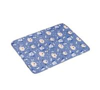 MORENTSU Pets Summer Cooling Mats Portable Sleeping Ice Pad for Small Medium Large Dogs Breathable Dog Sleeping Bed Pet Accessories D9276(B,M 50x40cm)