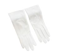 MORENTSU Women Cotton Thin Gloves Touch Screen Outdoor Riding Driving Sunscreen Gloves Breathable Non Slip UV Protection Gloves(White)