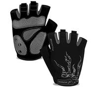 MOREOK Cycling Gloves Bike Bicycle Gloves, Half Finger 5MM Gel G-L