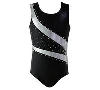 Moresave One-Piece Girls Stripes Gymnastics Leotards Ballet Dance Wear Athletic Bodysuit Costumes