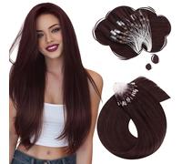 Moresoo Micro Beads Hair Extensions #99J Wine Red 20 Inch 50g 50Pcs Silky | Cold Fusion Technique, Secure Attachment Method, Instant Volumizing Effect, Breathable Fit, Daily Wear Party Fashion