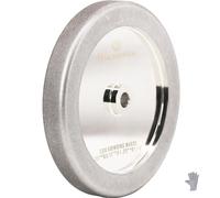 MORESUPERHARD 4 in 1 CBN Grinding Wheel 8 inch 320 Grit,1.25"Wide,5/8" Arbor for Sharpening High Speed Steel Tools Woodturning Tools(320 Grit)