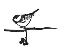 MoreTake Robin Metal Bird Ornaments, Robin Garden Ornament Decor, Metal Birds Garden Art, Vivid Robin Bird Gifts for Outdoor Garden Patio Tree Art Home Wall Hanging