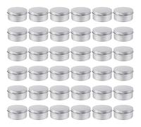 Moretoes 36pcs 4oz Metal Round Tins Aluminum Empty Candle Tins with Screw Lid for Salve, Spices or Candles