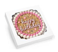 Moretoes 45pcs Pie Boxes 12x12x2.5 Inches White Cookie Boxes Bakery Boxes with Window Paper Valentine Treat Boxes for Pie, Pizza, Strawberries, Chocolate, Pastries, Muffins and Donuts