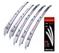 MORETOPGOOD 9"/12"/15" Arc Edge Reciprocating Saw Blade, 7TPI Japanese Teeth with Curved Edge Wood Pruning Saw Blades for Tree Trimming, Wood Cutting (5 Pack)