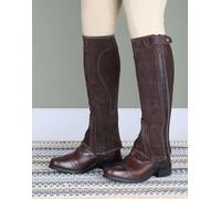Moretta Adults Suede Half Chaps Brown - Short Medium
