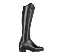 Moretta Childrens/kids Gianna Leather Long Riding Boots Black (13 Uk Child)