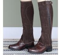 Moretta Children's Suede Half Chaps - Medium · Brown