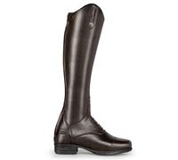 Moretta Gianna Slim Fit Leather Riding Boots - Adults Unisex Horse Riding Boots - Brown - Size: Adults 4