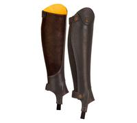 Moretta Lucetta Leather Gaiters - Medium · Short · Brown