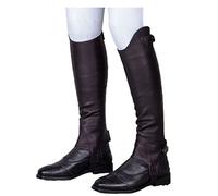 Moretta Adults Leather Gaiters Brown - Standard Large