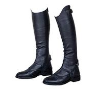 Moretta Shires Adults Leather Horse Riding Gaiters in 3 Colours Standard Medium, Black
