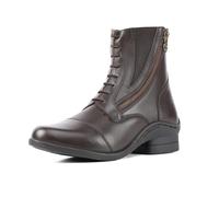 Moretta Shires Alessia Leather Paddock Boots - Black or Brown UK4/EU37 Brown