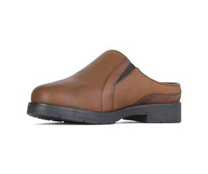 Moretta Shires Ladies Donna Leather Clogs in Brown 5/38, Brown