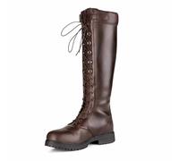Moretta Shires Teramo Womens Lace Boots - Dark Brown Adults 5