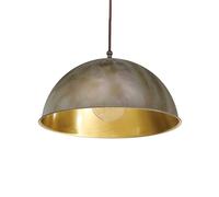 Moretti Luce Circle hanging light, gold/antique brass, Ø 25 cm