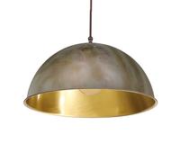 Moretti Luce Circle hanging light, gold/antique brass, Ø 30 cm