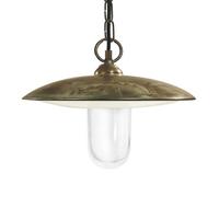 Moretti Luce Golfo pendant light brass antique / clear