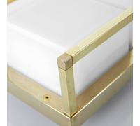 Moretti Luce Ice Cubic 3405 LED wall light, natural brass