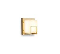 Moretti Luce Ice Cubic 3407 LED outdoor wall lamp natural brass
