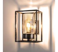 Moretti Luce Outdoor wall light Cubic³ 3363 nickel antique/clear