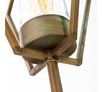 Moretti Luce Path lamp Gemstone 3457 brass antique/clear 118 cm