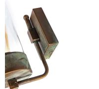 Moretti Luce Silindar 3390 wall light antique brass/clear