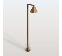 Moretti Luce Silva Edge LED path light, 100 x 19 cm, antique brass