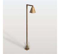 Moretti Luce Silva Frame LED path light, 100 x 19 cm, antique brass