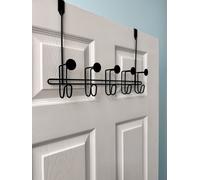 Showerdrape Moretti Black Over Door Storage Hooks