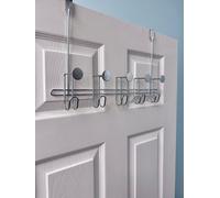 Showerdrape Moretti Chrome Over Door Storage Hooks, Silver