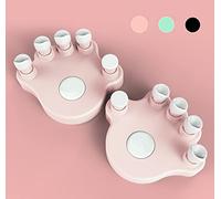 Moreup Piano Finger Trainers, Hand Grip Exerciser Ergonomic Training Finger Pressing Posture Correction Tool for Guitar Piano Trigger Finger Training Arthritis Therapy and Grip 2PCS/Set (Pink)