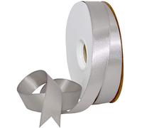 Morex Ribbon 088 Double Face Satin Ribbon Silver 7/8" x 50 Yd