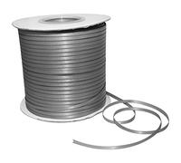 Morex Ribbon 08803/500-012 Double Face Satin Ribbon 1/8" X 500 YD Silver Ribbon for Gift Wrapping, Birthday Gift Cards, Satin Dress for Women, Silk Ribbons for Crafts, Wedding Gifts for Couple